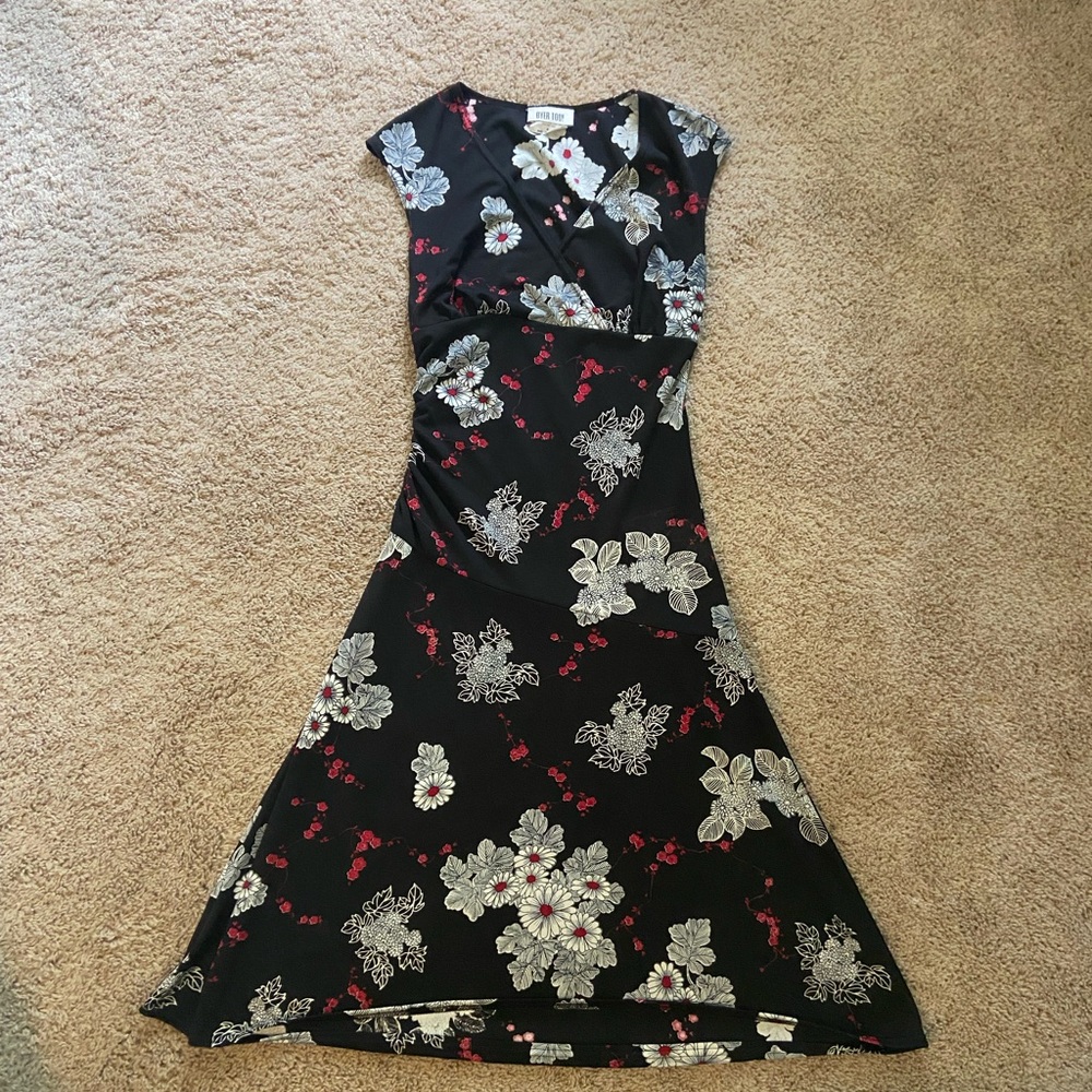 Burr Too of California Red & Black sleeveless dress